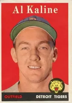 1958 Topps #70 - Al Kaline - Detroit Tigers