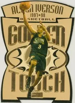 1997-98 SkyBox Premium - Golden Touch #2GT - Allen Iverson - Philadelphia 76ers