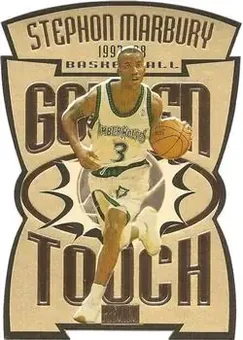 1997-98 SkyBox Premium - Golden Touch #5GT - Stephon Marbury - Minnesota Timberwolves