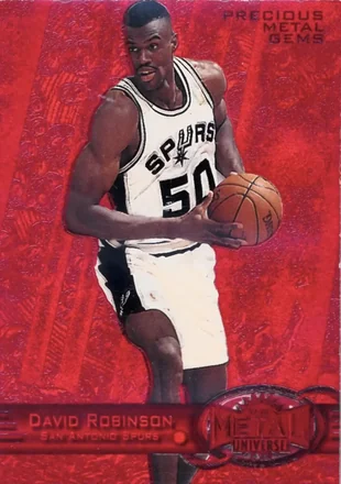 1997-98 Metal Universe - Precious Metal Gems Red #78 PMG - David Robinson - San Antonio Spurs