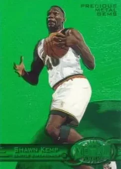 1997-98 Metal Universe - Precious Metal Gems Emerald #67 PMG - Shawn Kemp - Seattle SuperSonics