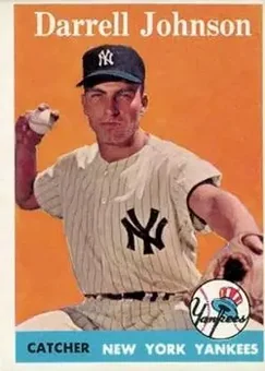 1958 Topps #61 - Darrell Johnson - New York Yankees