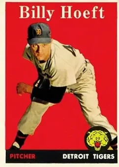 1958 Topps #13 - Billy Hoeft - Detroit Tigers