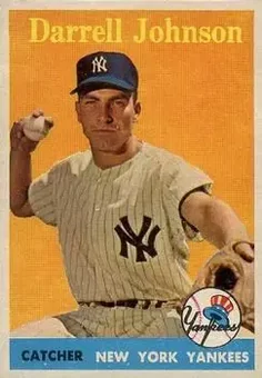 1958 Topps #61 - Darrell Johnson - New York Yankees