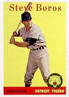 1958 Topps #81 - Steve Boros - Detroit Tigers