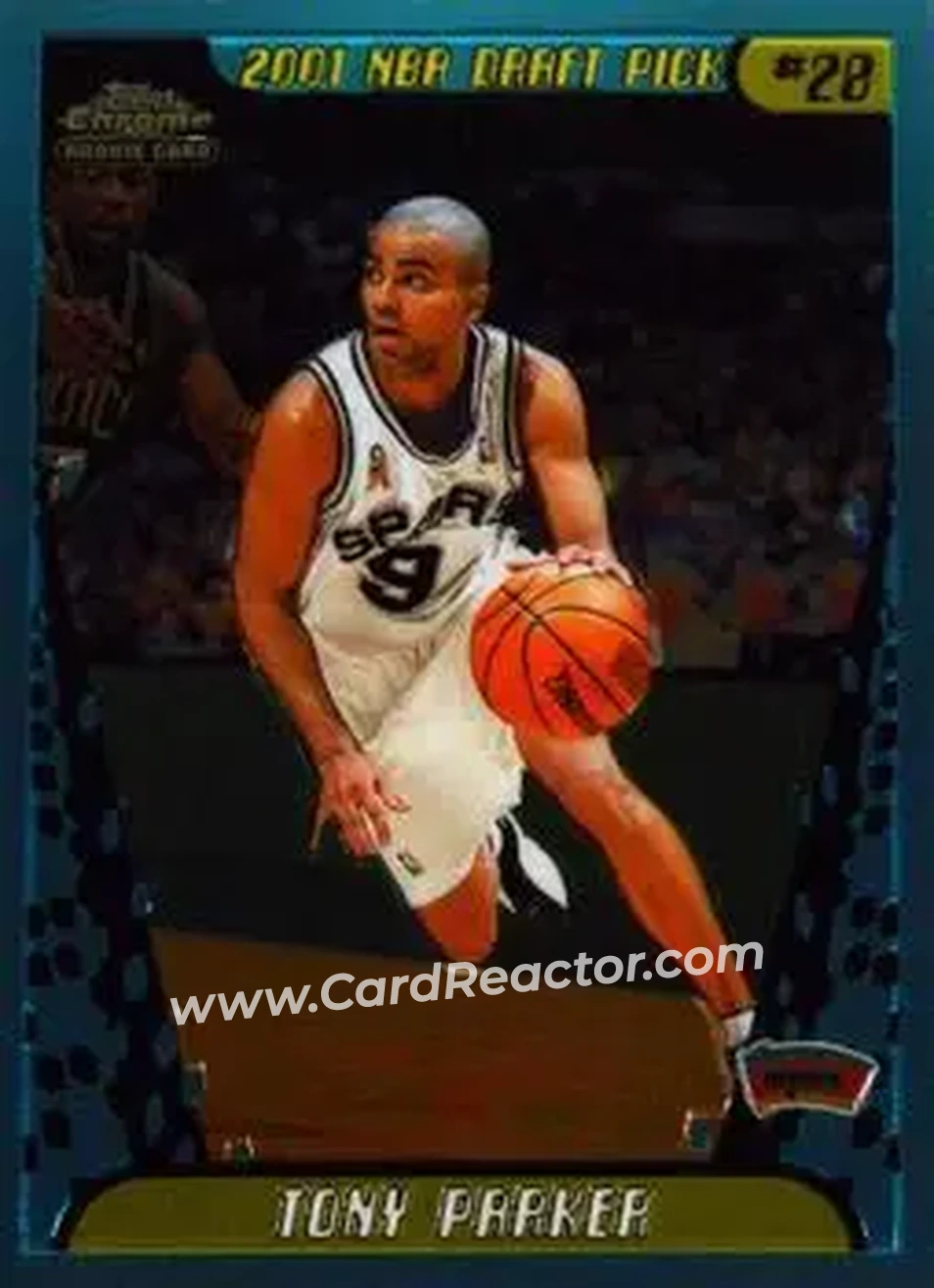 2001-02 Topps Chrome #155 - Tony Parker - San Antonio Spurs
