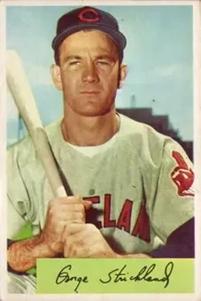 1954 Bowman #36 - George Strickland - Cleveland Indians