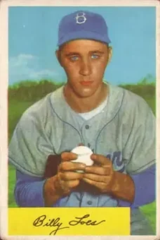 1954 Bowman #42 - Billy Loes - Brooklyn Dodgers