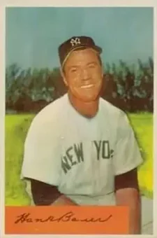 1954 Bowman #129 - Hank Bauer - New York Yankees