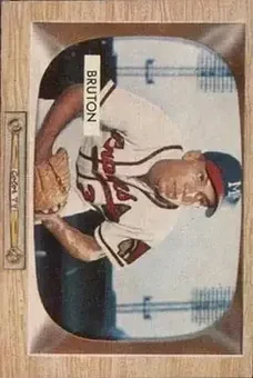 1955 Bowman #11 - Bill Bruton - Milwaukee Braves