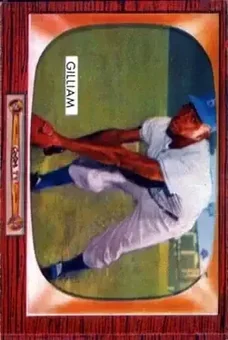 1955 Bowman #98 - Jim Gilliam - Brooklyn Dodgers