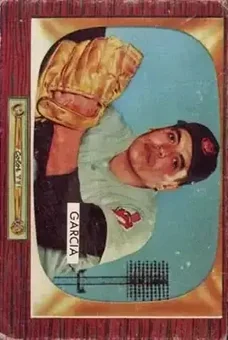 1955 Bowman #128 - Mike Garcia - Cleveland Indians