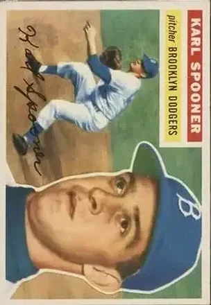 1956 Topps #83 - Karl Spooner - Brooklyn Dodgers