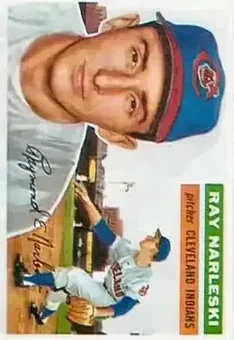 1956 Topps #133 - Ray Narleski - Cleveland Indians
