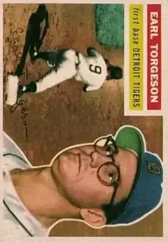 1956 Topps #147 - Earl Torgeson - Detroit Tigers