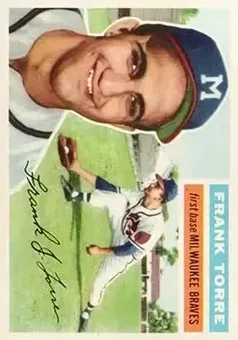 1956 Topps #172 - Frank Torre - Milwaukee Braves