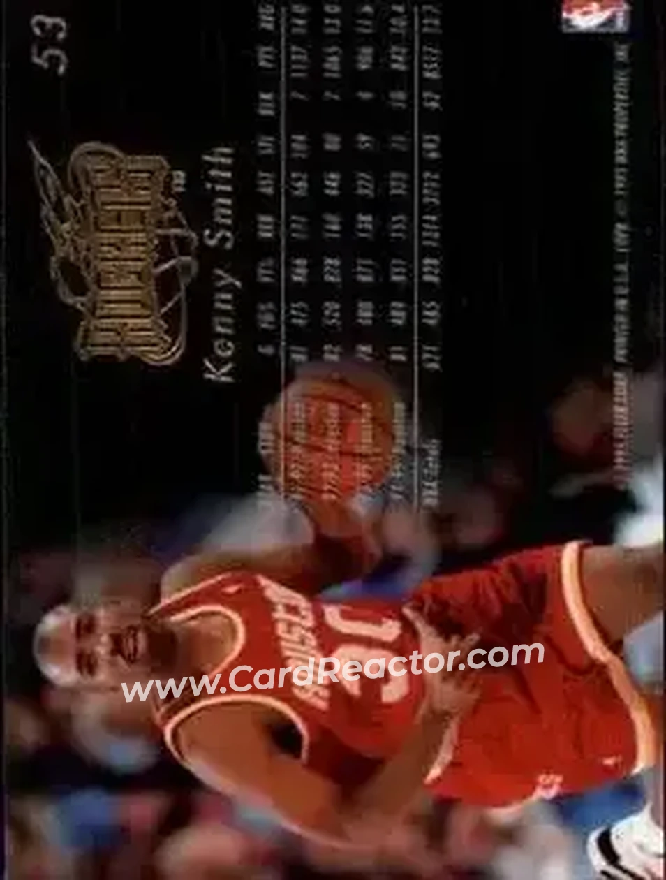 1995-96 Flair #53 - Kenny Smith - Houston Rockets - Back