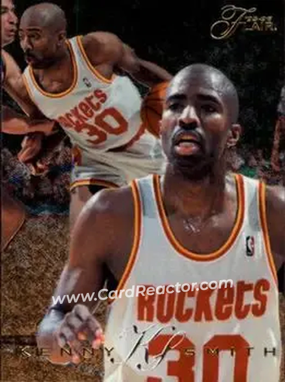 1995-96 Flair #53 - Kenny Smith - Houston Rockets - Front