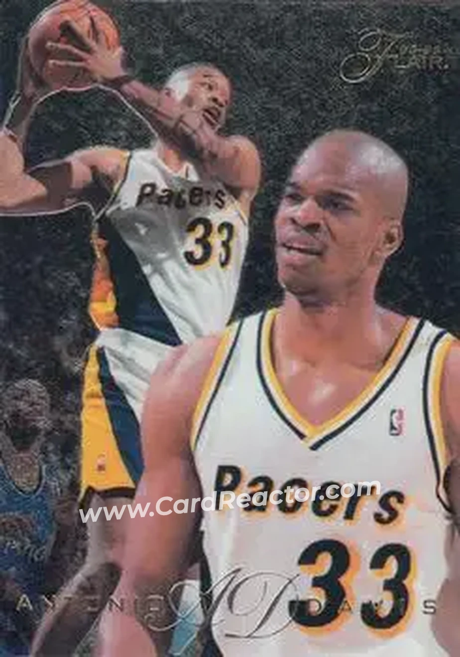 1995-96 Flair #54 - Antonio Davis - Indiana Pacers - Front