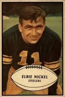 1953 Bowman #18 - Elbert Nickel - Pittsburgh Steelers