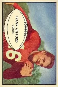 1953 Bowman #43 - Frank Gifford - New York Giants