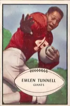 1953 Bowman #53 - Em Tunnell - New York Giants