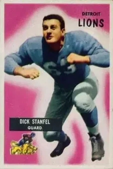 1955 Bowman #36 - Dick Stanfel - Detroit Lions