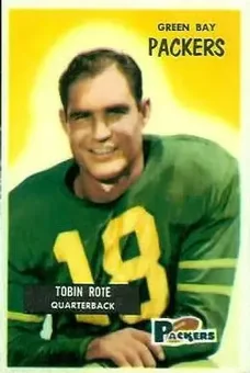 1955 Bowman #74 - Tobin Rote - Green Bay Packers