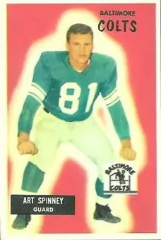 1955 Bowman #107 - Art Spinney - Baltimore Colts
