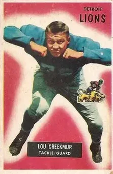 1955 Bowman #112 - Lou Creekmur - Detroit Lions