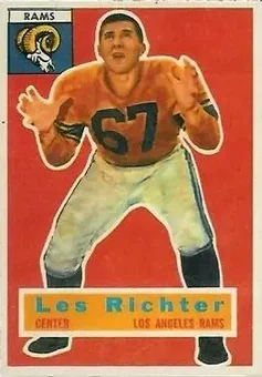 1956 Topps #30 - Les Richter - Los Angeles Rams