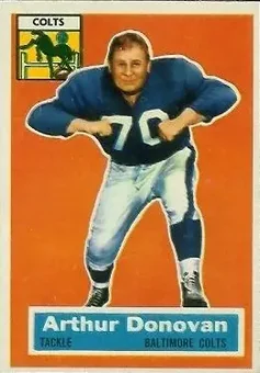 1956 Topps #36 - Art Donovan - Baltimore Colts
