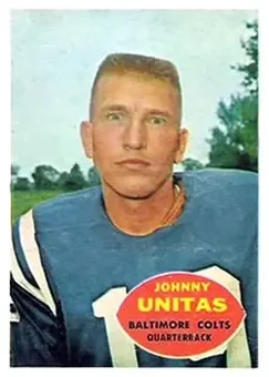 1960 Topps #1 - John Unitas - Baltimore Colts