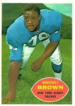 1960 Topps #78 - Roosevelt Brown - New York Giants