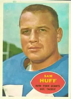 1960 Topps #80 - Sam Huff - New York Giants