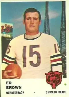 1961 Fleer #1 - Ed Brown - Chicago Bears