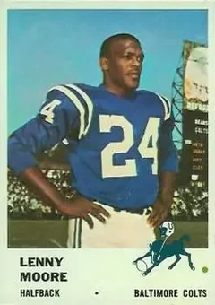 1961 Fleer #32 - Lenny Moore - Baltimore Colts
