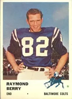 1961 Fleer #33 - Raymond Berry - Baltimore Colts