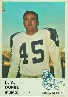 1961 Fleer #43 - L.G. Dupre - Dallas Cowboys