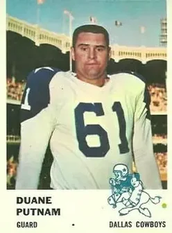 1961 Fleer #46 - Duane Putnam - Dallas Cowboys