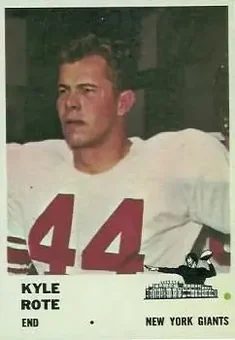 1961 Fleer #69 - Kyle Rote - New York Giants