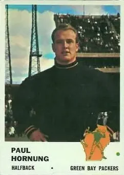 1961 Fleer #90 - Paul Hornung - Green Bay Packers