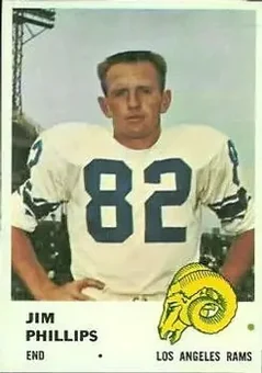 1961 Fleer #102 - Jim Phillips - Los Angeles Rams