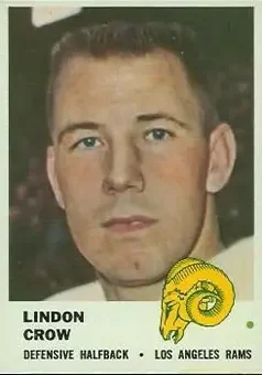 1961 Fleer #105 - Lindon Crow - Los Angeles Rams