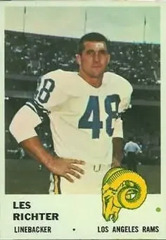 1961 Fleer #106 - Les Richter - Los Angeles Rams
