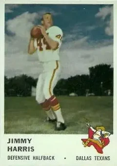 1961 Fleer #207 - Jimmy Harris - Dallas Texans