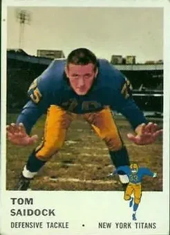 1961 Fleer #219 - Tom Saidock - New York Titans