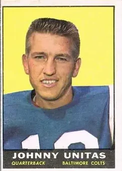1961 Topps #1 - John Unitas - Baltimore Colts