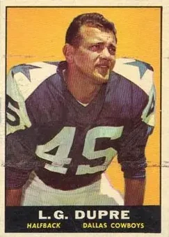 1961 Topps #22 - L.G. Dupre - Dallas Cowboys