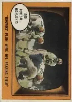 1961 Topps #132 - Milt Plum - Cleveland Browns